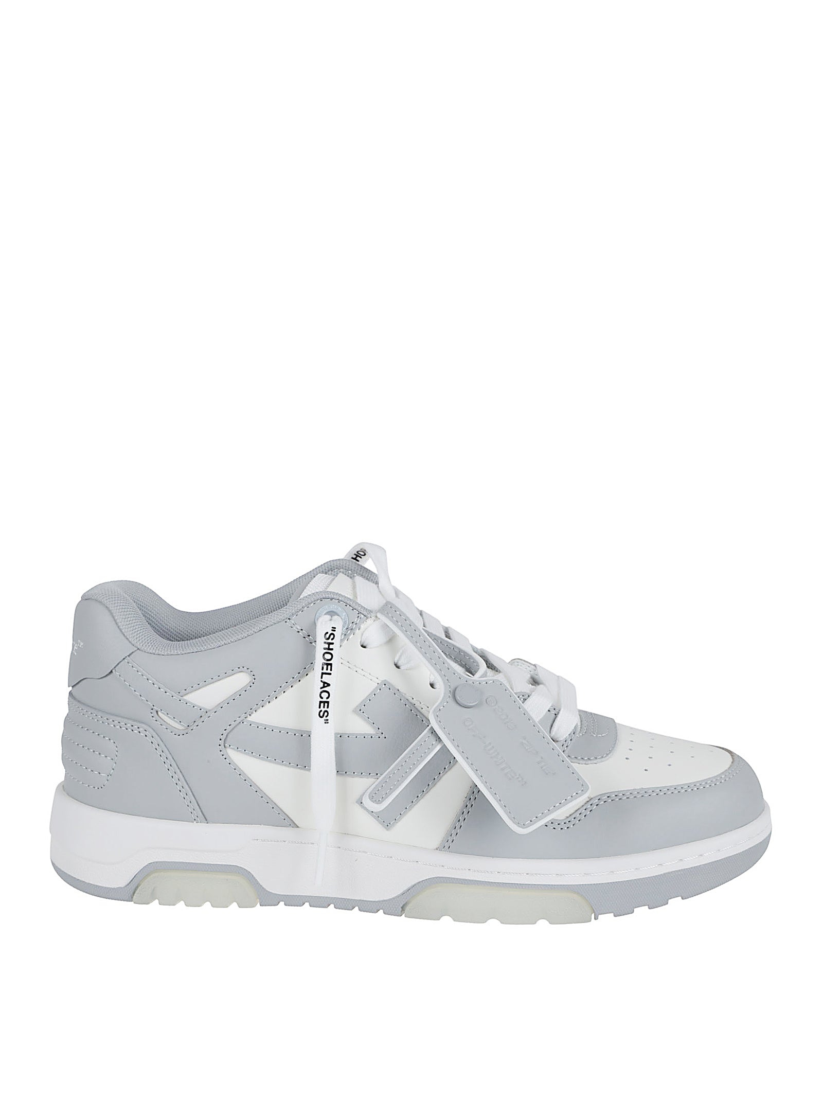 Leather Low-Top Sneakers with Perforated Toe