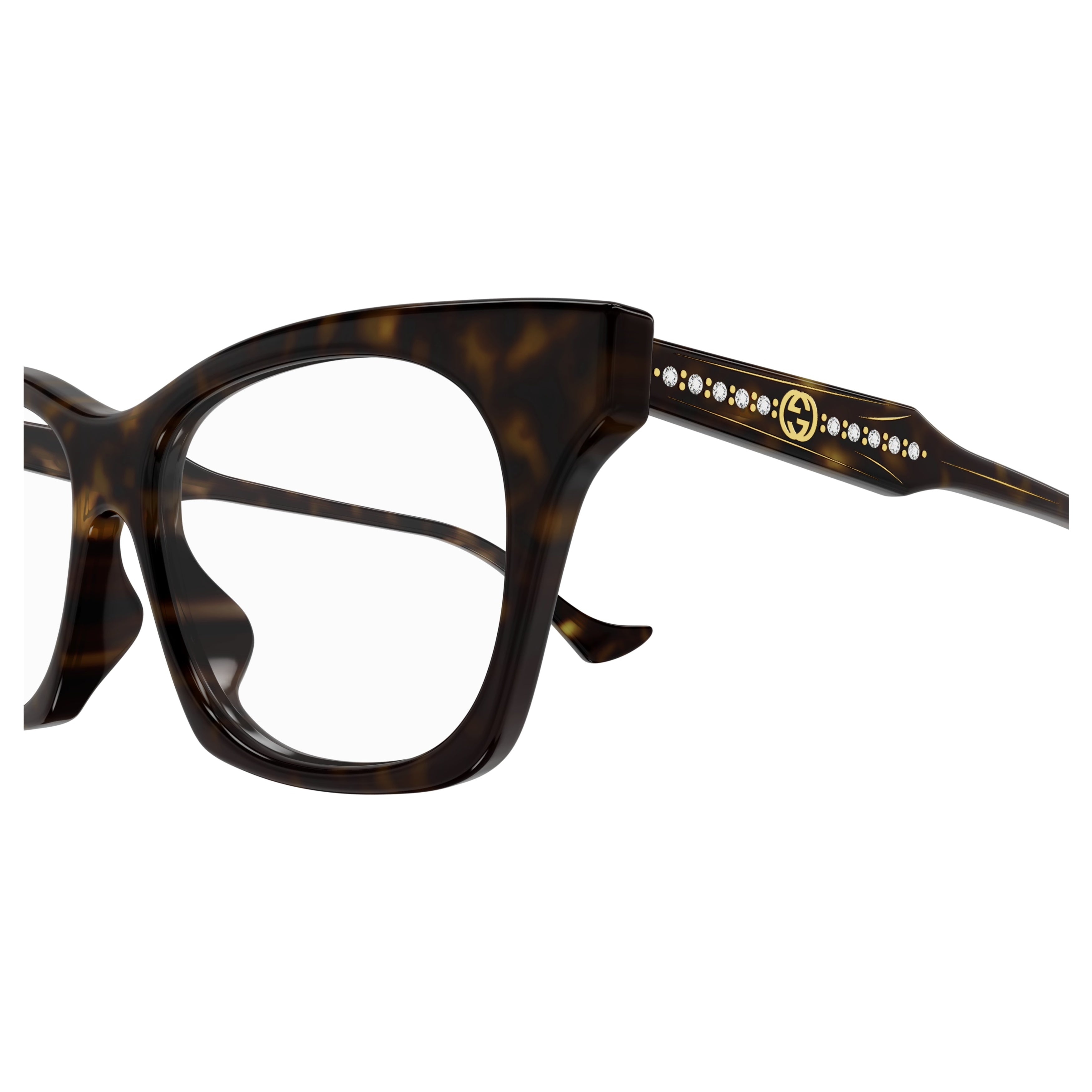Gg1299o Oversized Square Tortoiseshell Eyeglasses