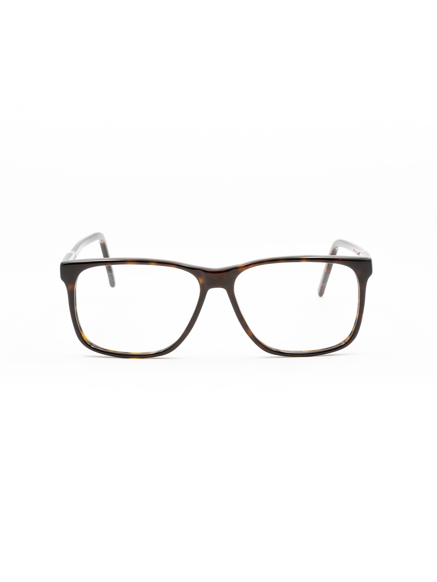 Rectangular Brown Optical Frames with Subtle Tortoiseshell Pattern