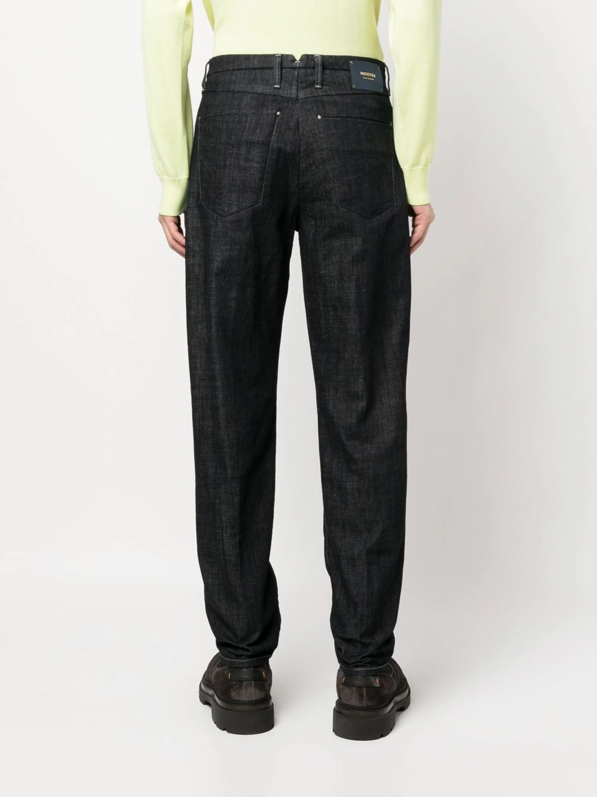 Dark Wash Incotex Cotton Denim Pants