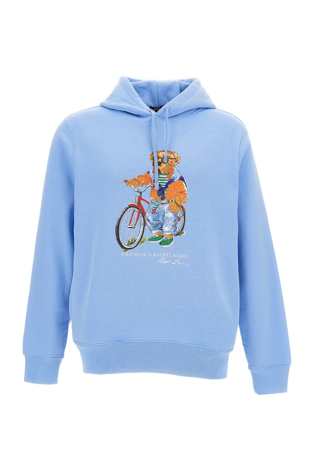 Light Blue Printed Hoodie