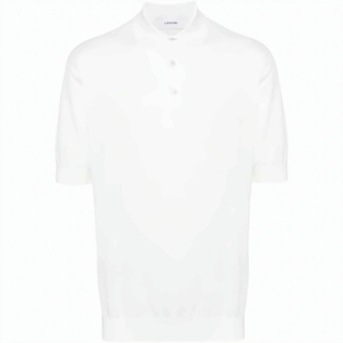 Short-Sleeve Polo Shirt with Ribbed Collar