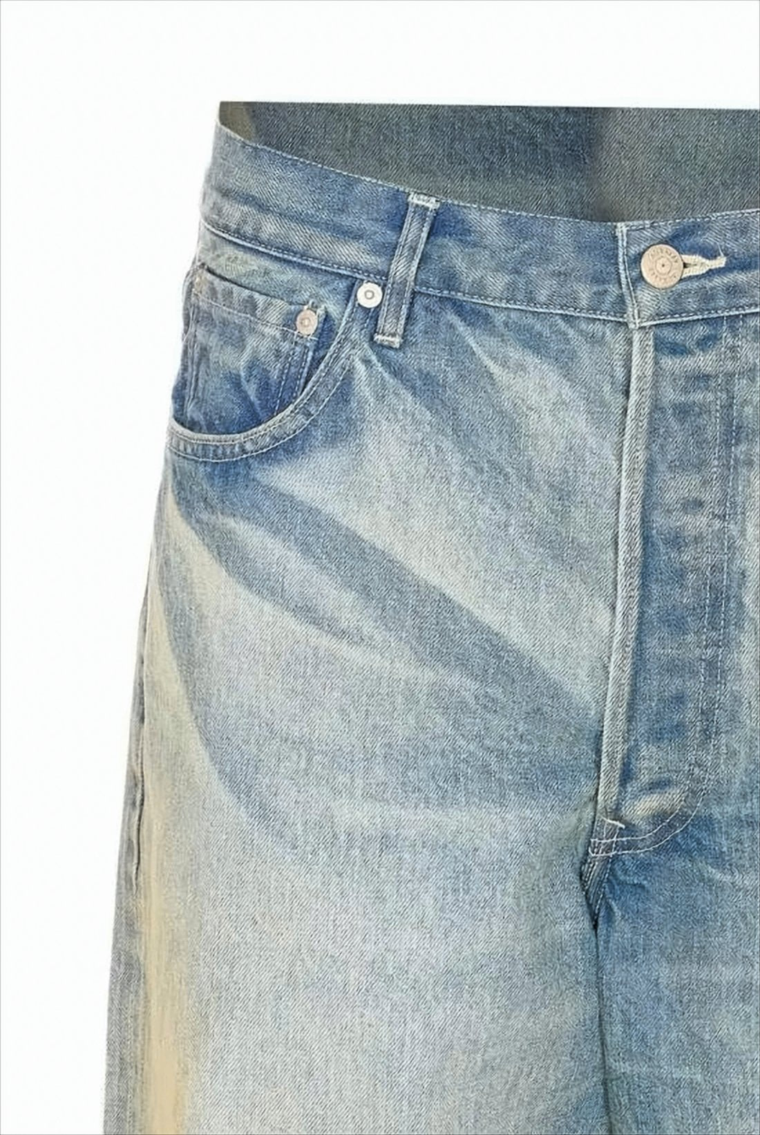 Relaxed Wide-Leg Denim Pants