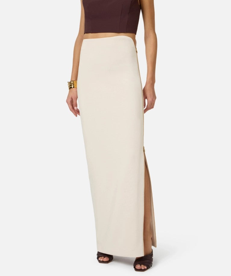 Light Crepe Heart Shaped Edge Skirt