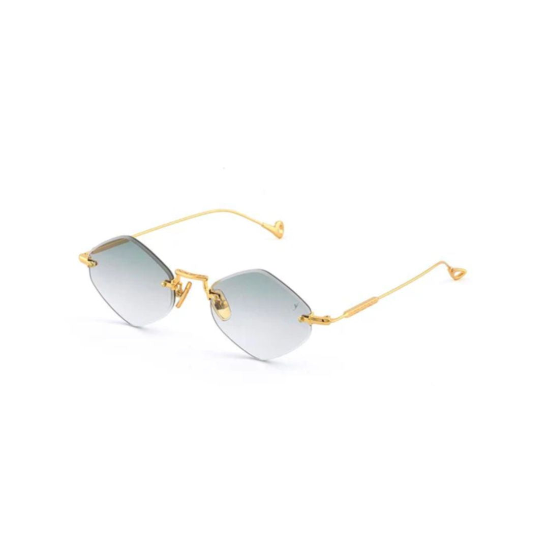 Empire C.4-25 Geometric Gradient Lens Sunglasses with Gold Metal Frame