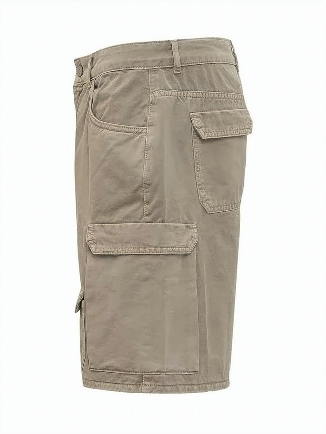 Utilitarian Denim Shorts with Flap Pockets