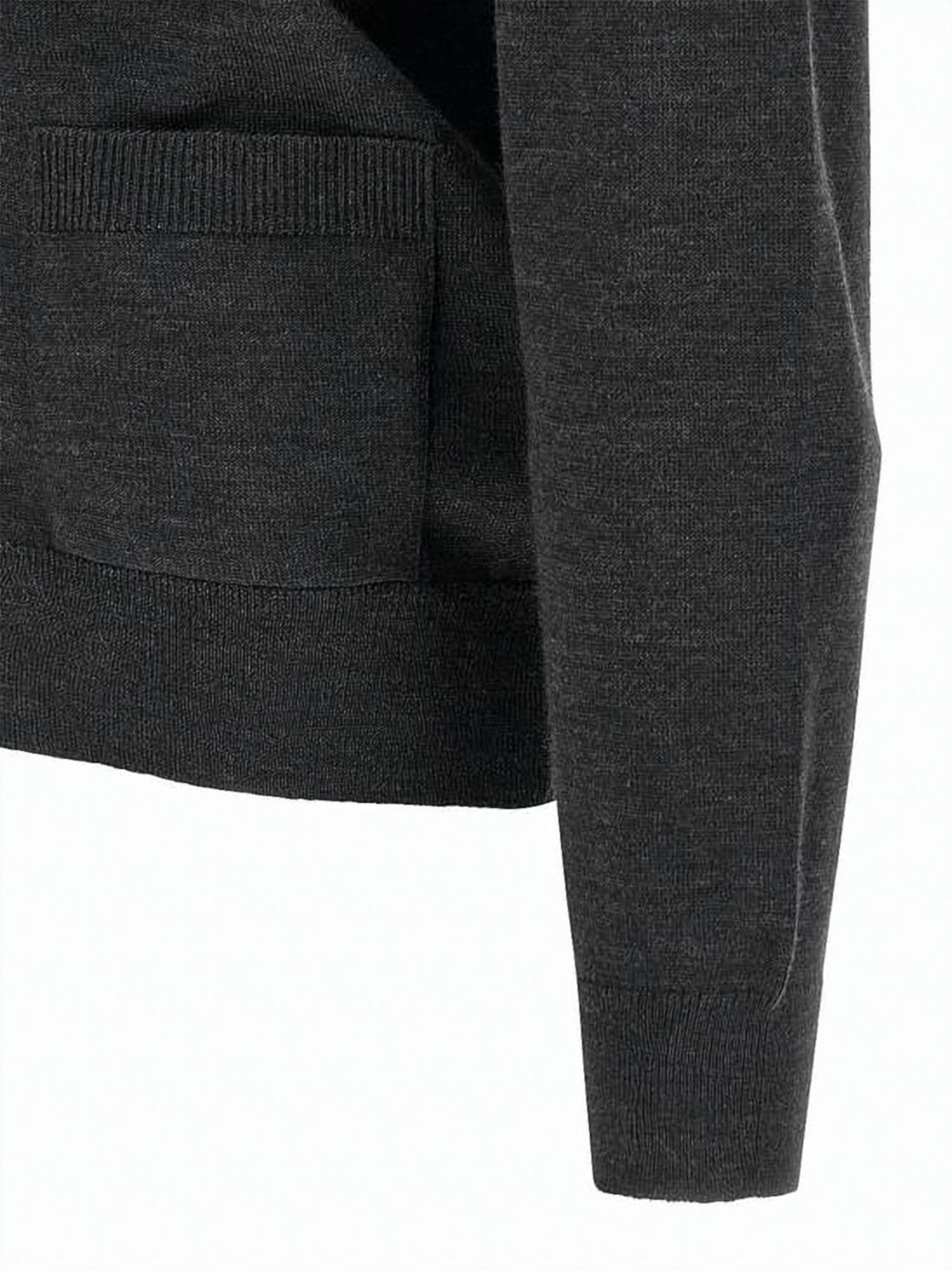 V-Neck Cardigan with Signature Fox Head Embroidery