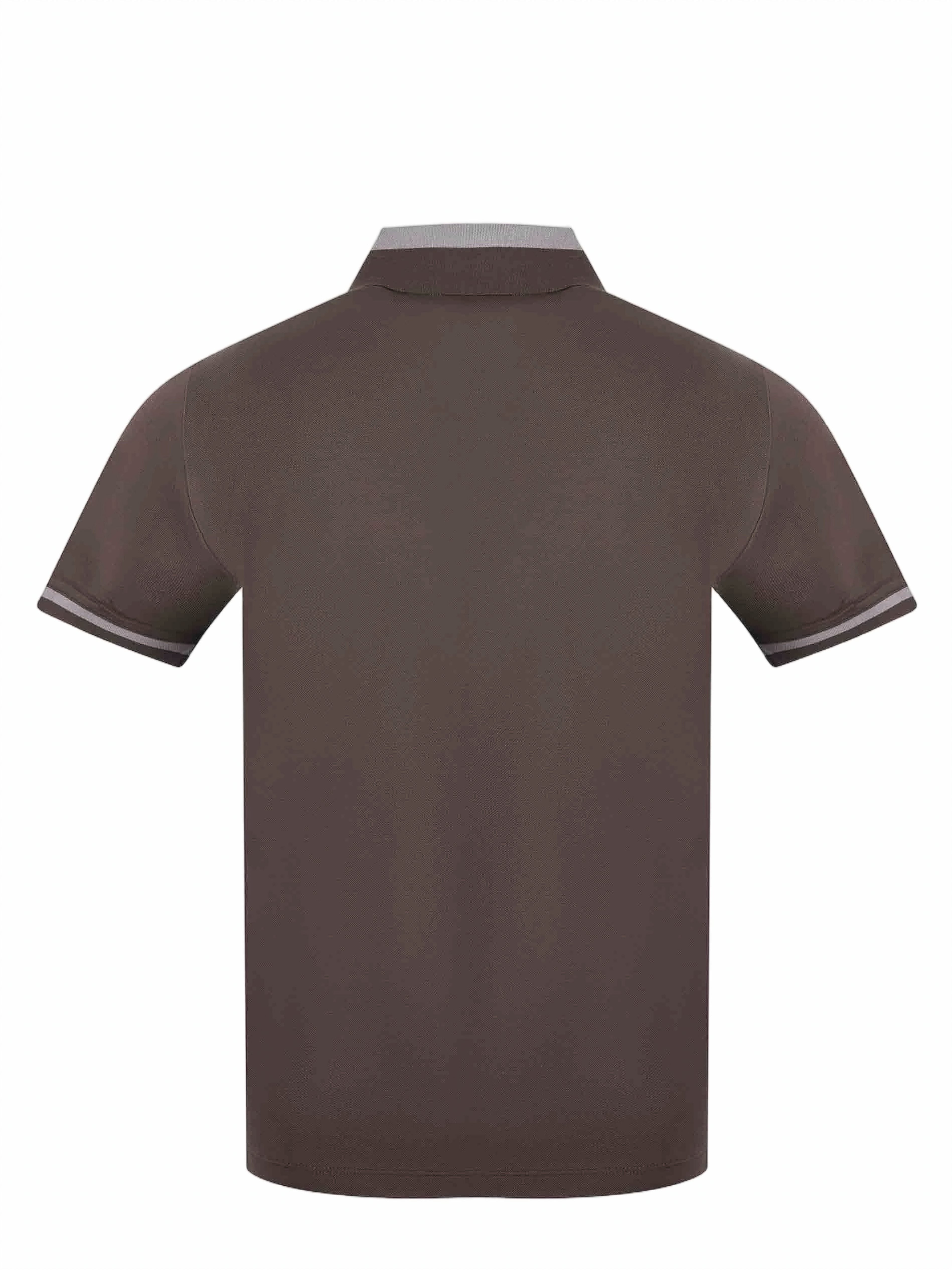 Brown Cotton Piquet Classic Polo Shirt
