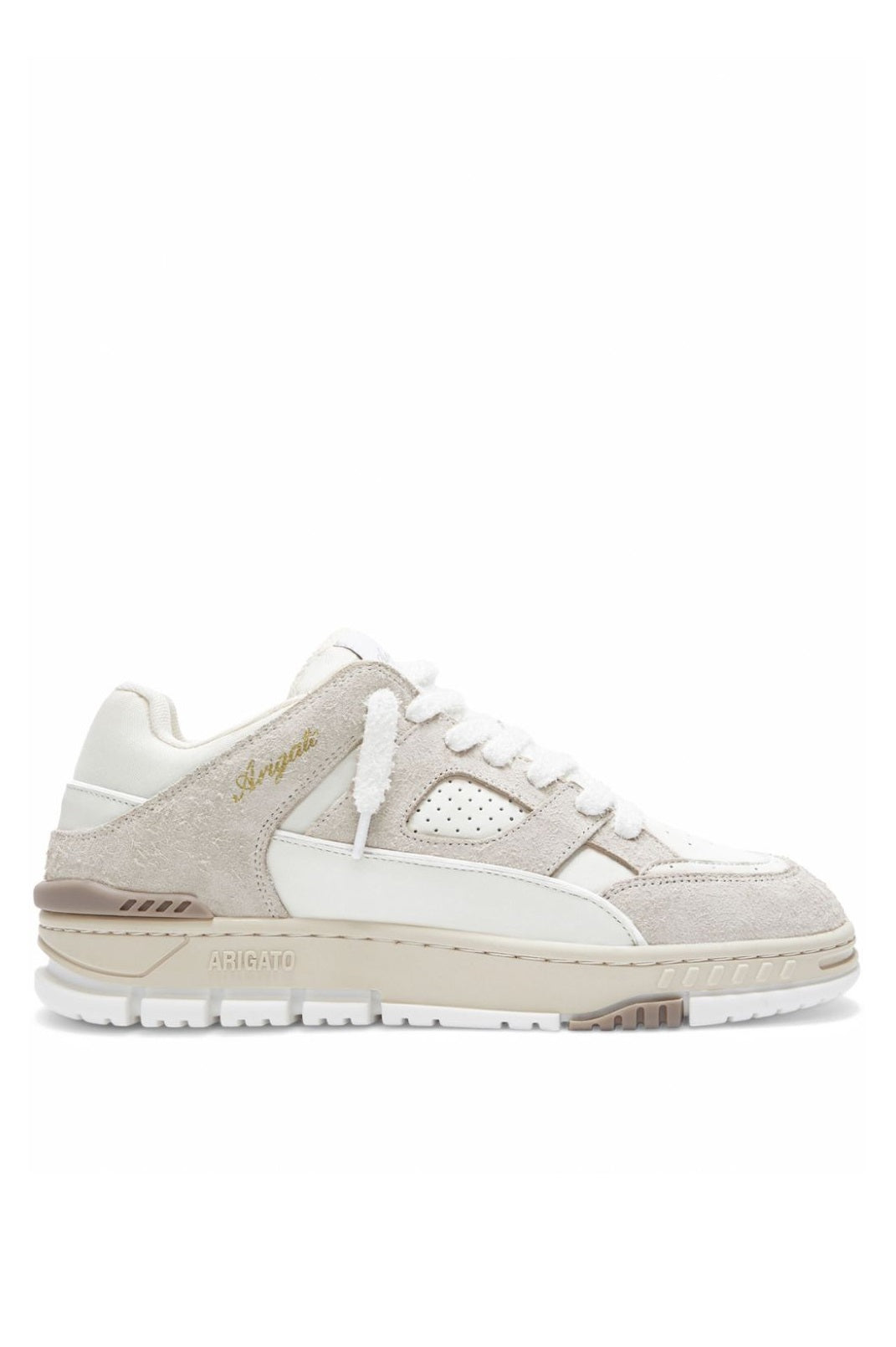 Area Lo Perforated Leather and Suede Sneakers