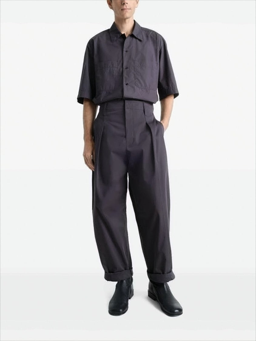Boxy Blue Short-Sleeve Shirt