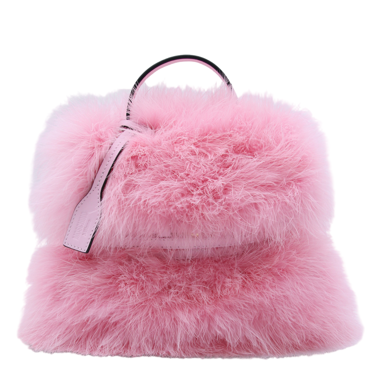 Fluffy Voluminous Handbag with Structured Handle