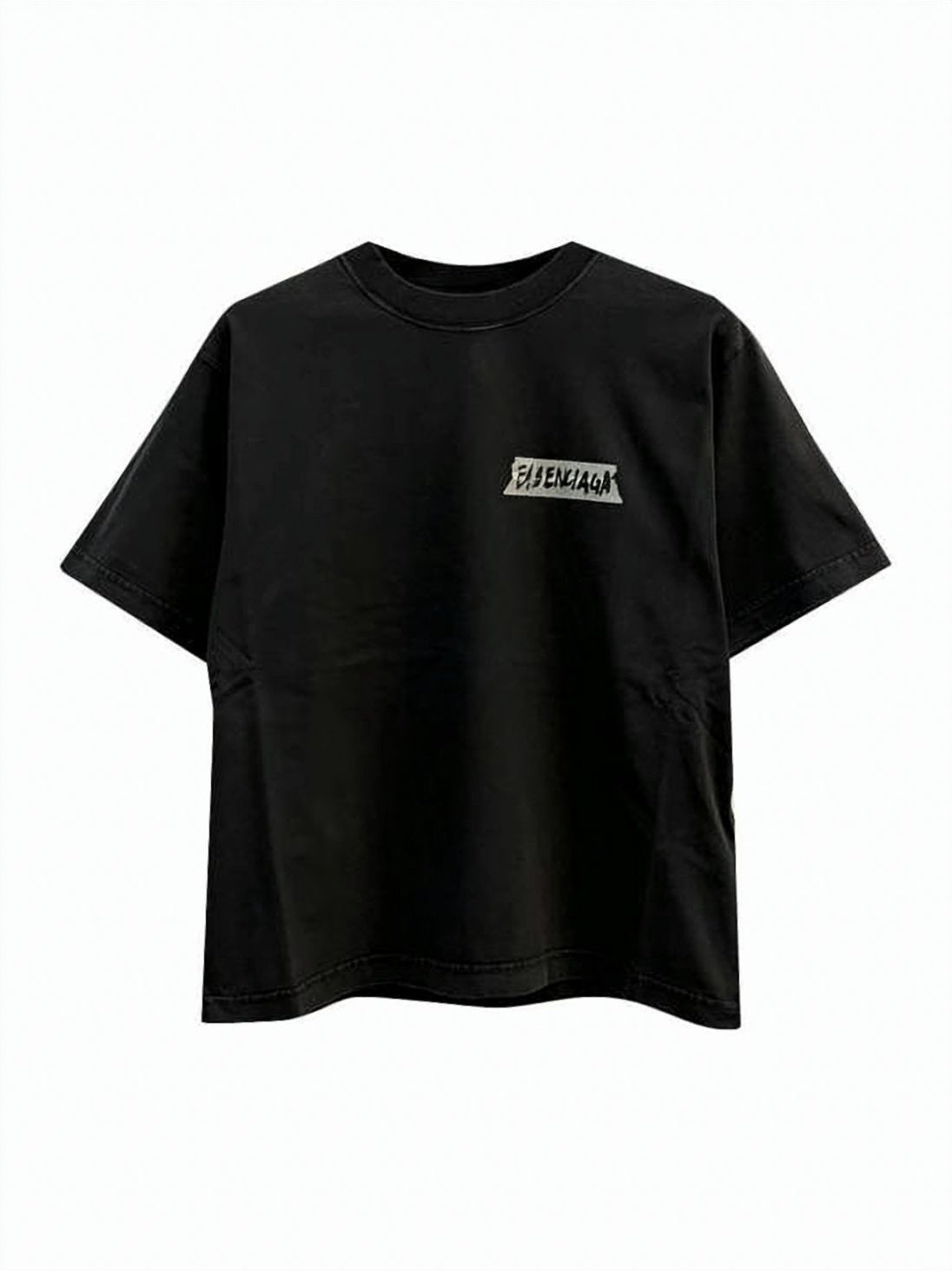 Cropped Black T-Shirt