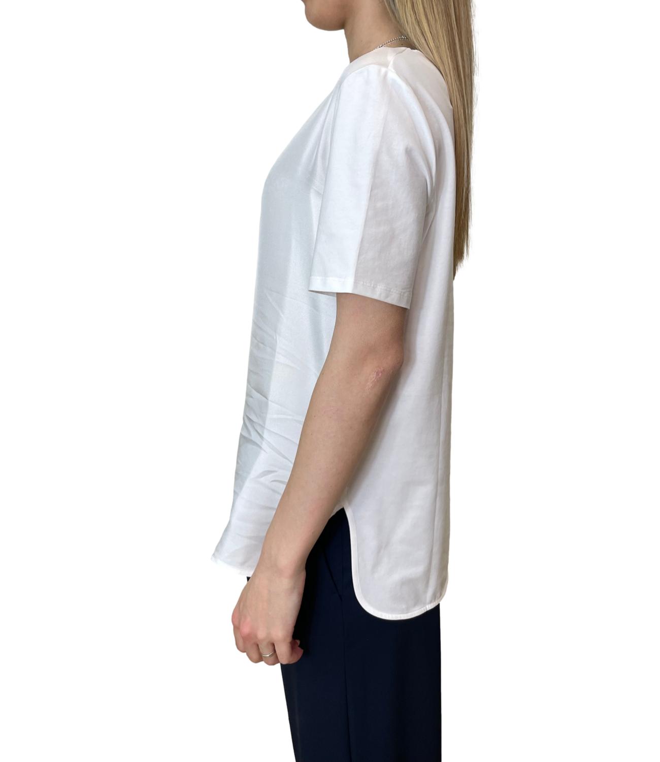 White Mmlotre Cotton Knit Top