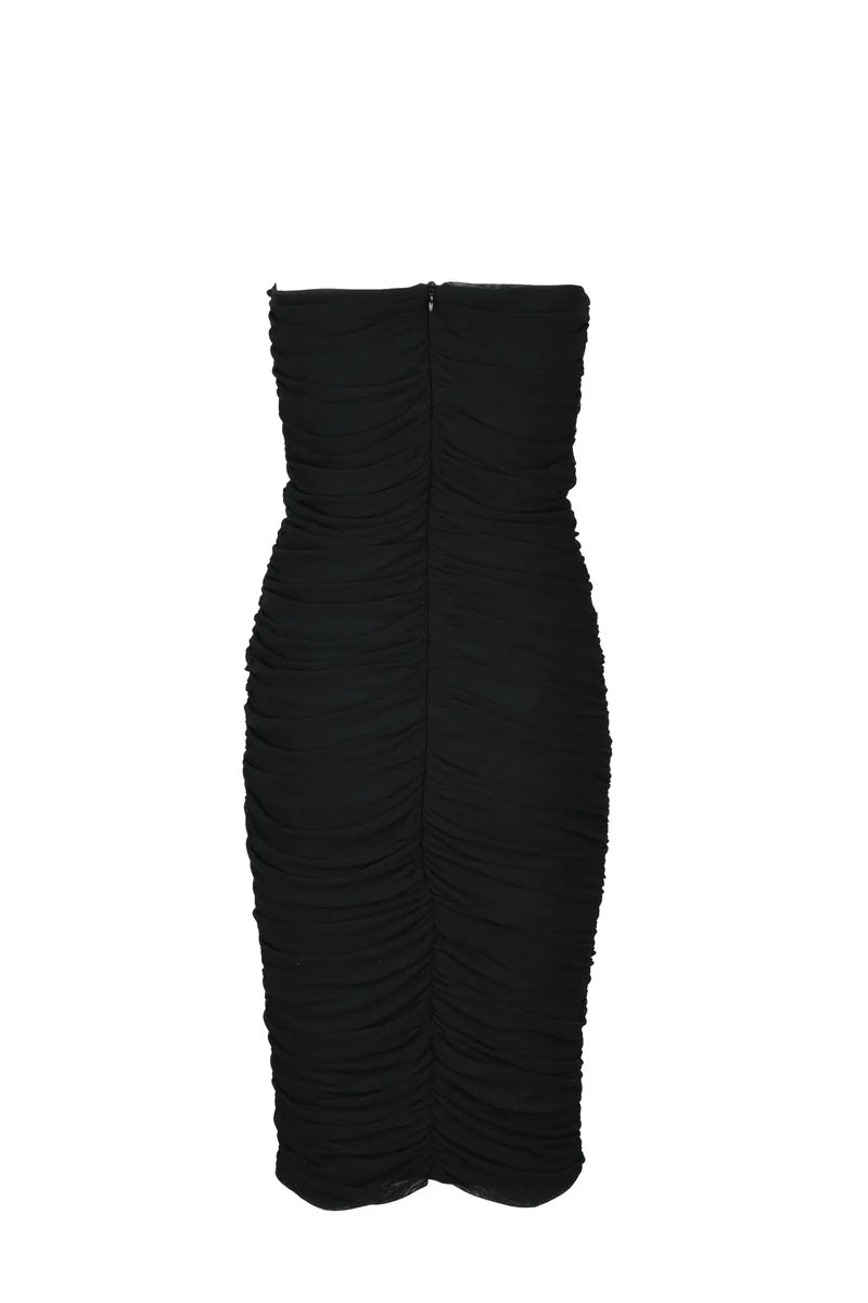 Draped Dress - Black