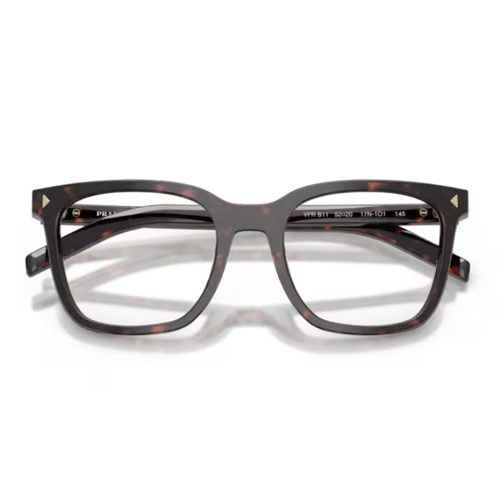 Pr B11V Tortoise Finish Squared Acetate Optical Glasses