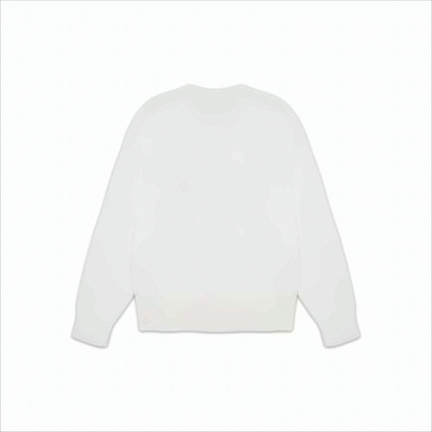 Ribbed Knit Classic Crewneck Sweater