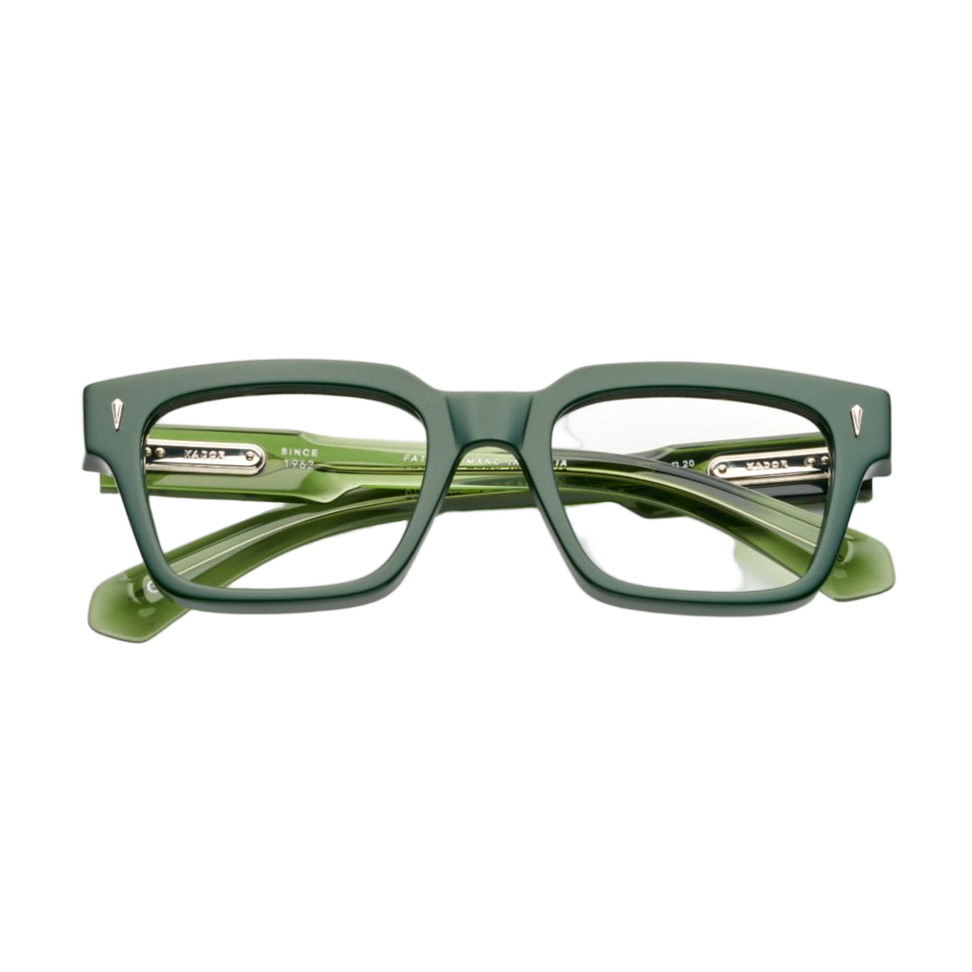 Premium 1 Rectangular Frame Sunglasses with Translucent Temples