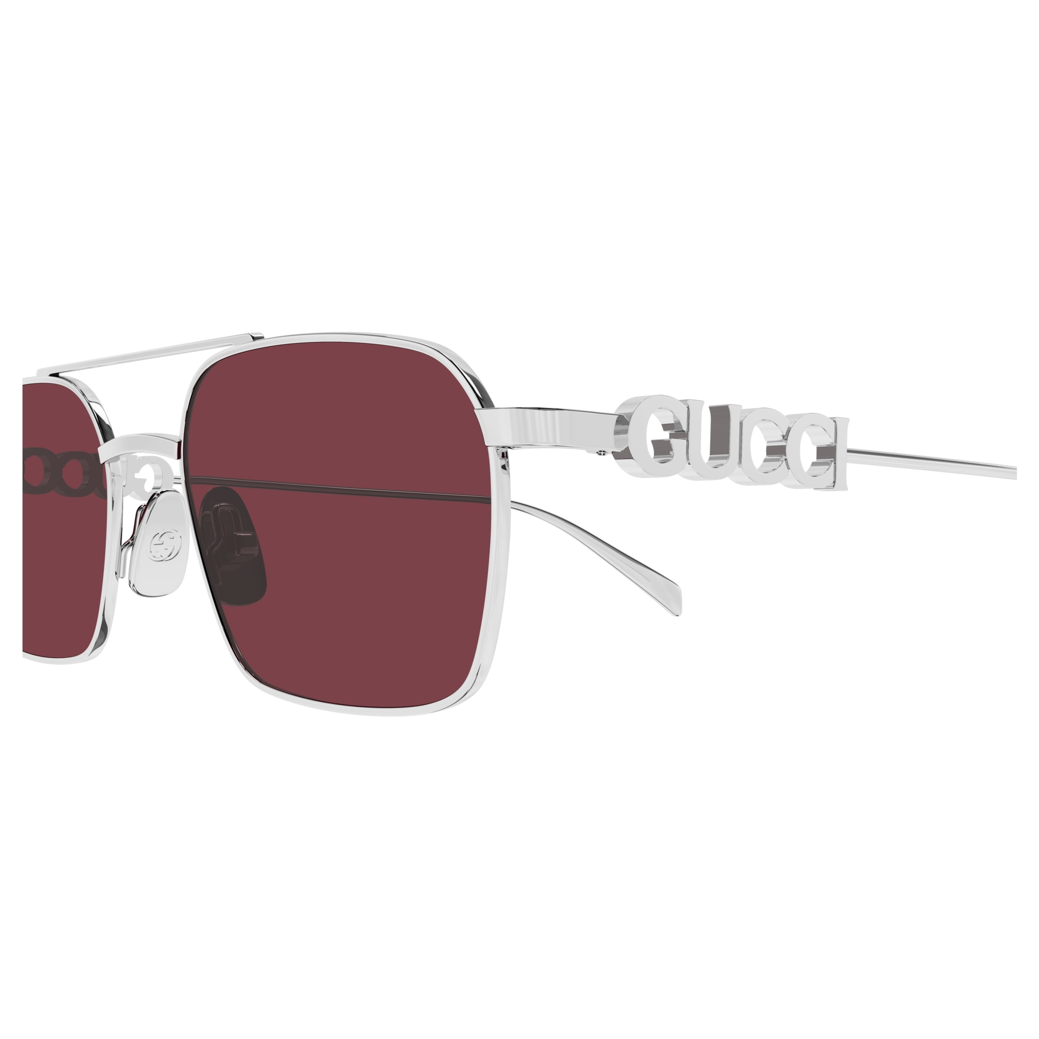 Gg1804s Rectangular Deep Burgundy Sunglasses
