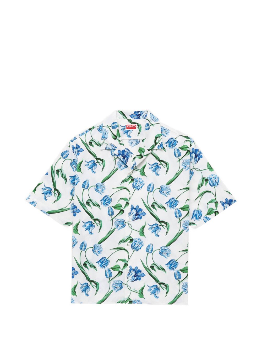 Relaxed Fit Floral Pattern Shirt with Classic Collar
