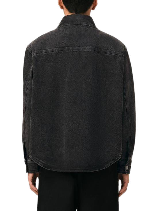 Tone-on-Tone Heart Logo Cotton Overshirt
