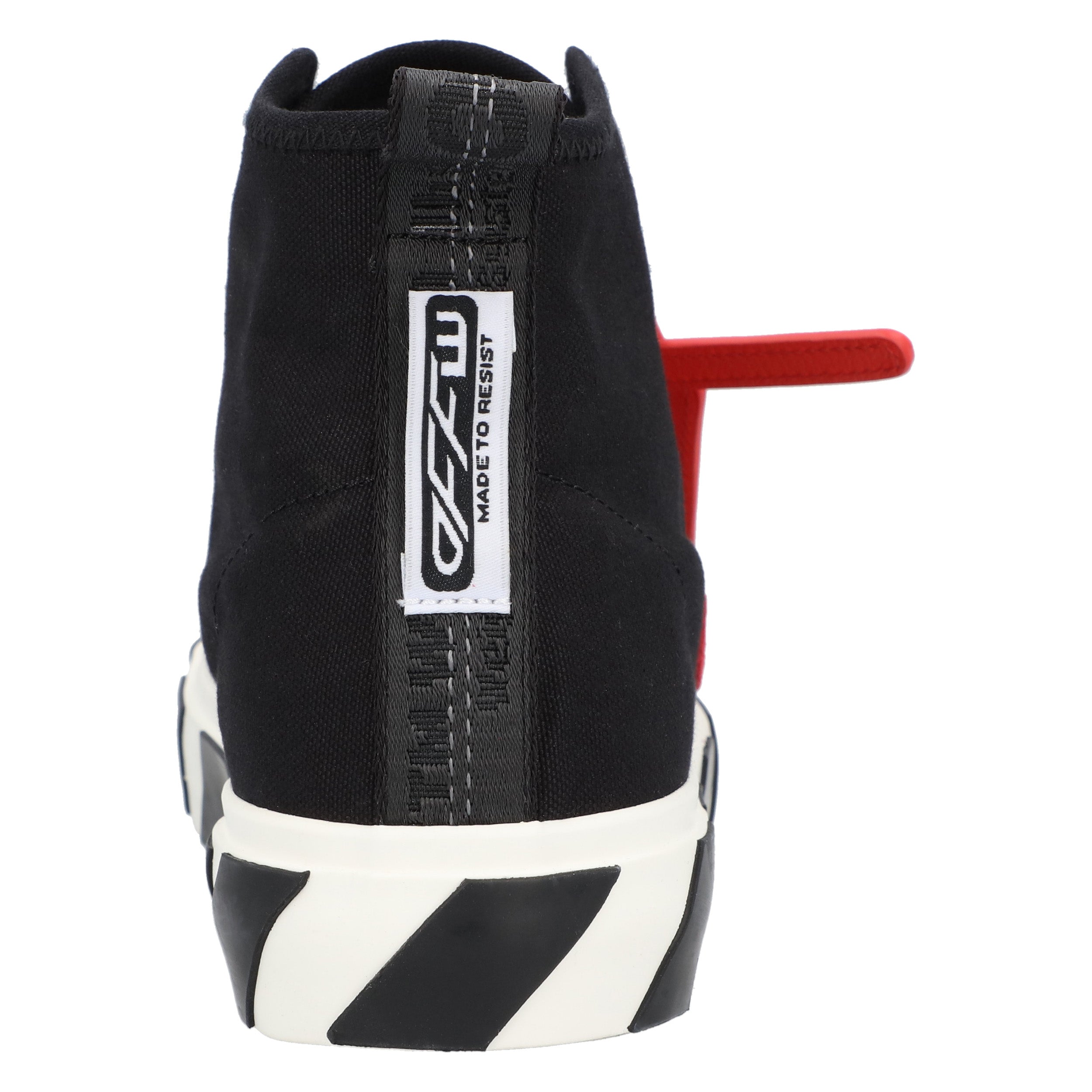 Vulcanized Hi Black Red Canvas Sneakers