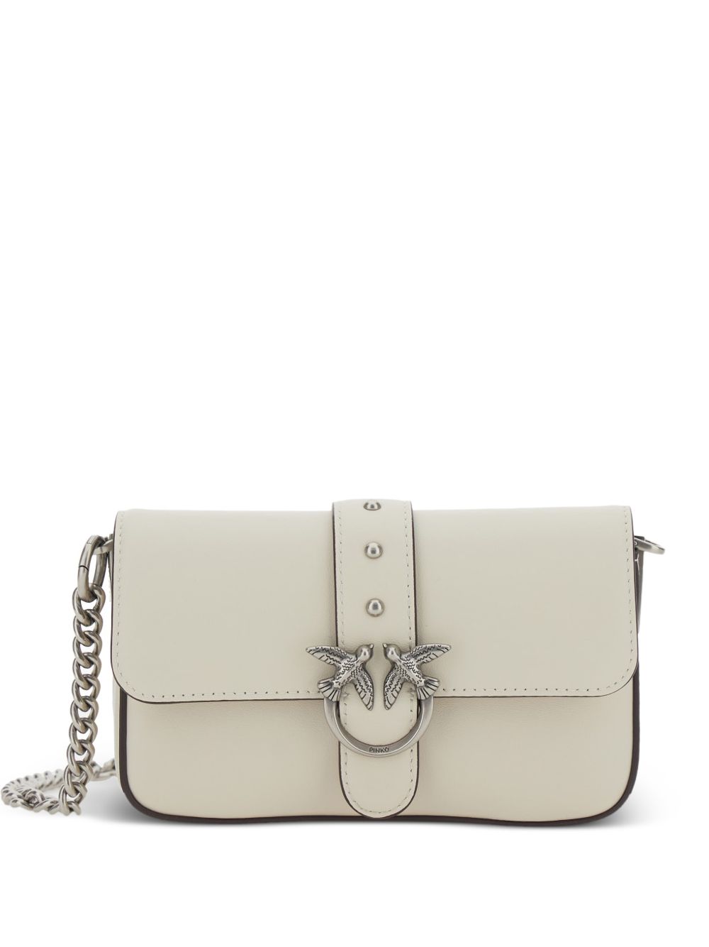Rectangular Neutral Leather Bag