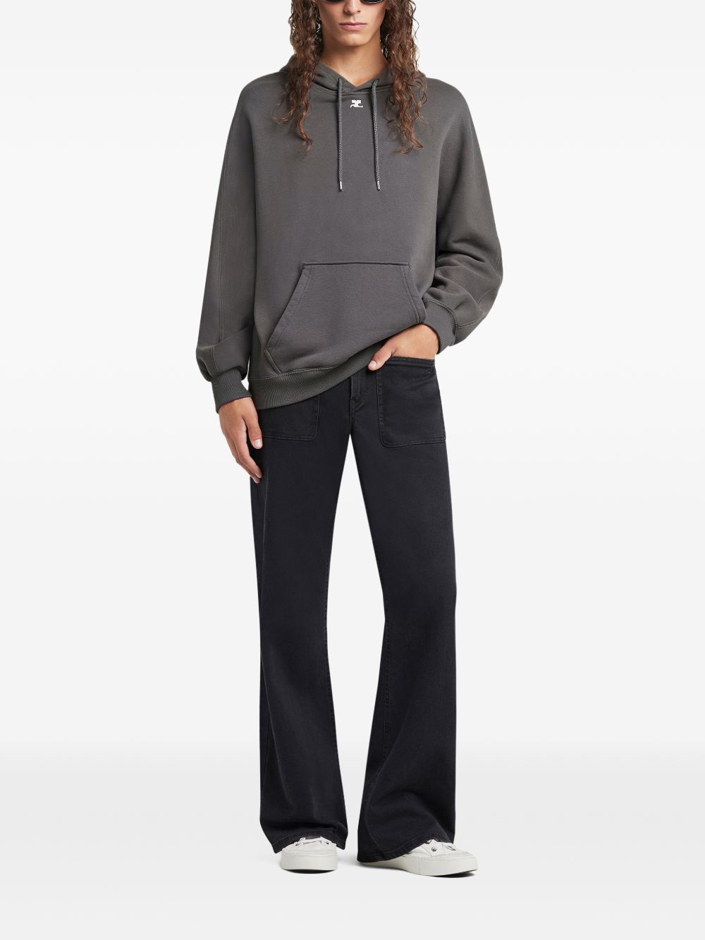 Relaxed Fit Grey Hoodie