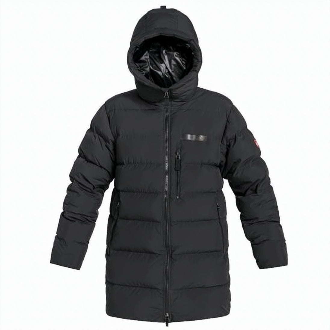 Padded Longline Jacket with Quilted Design