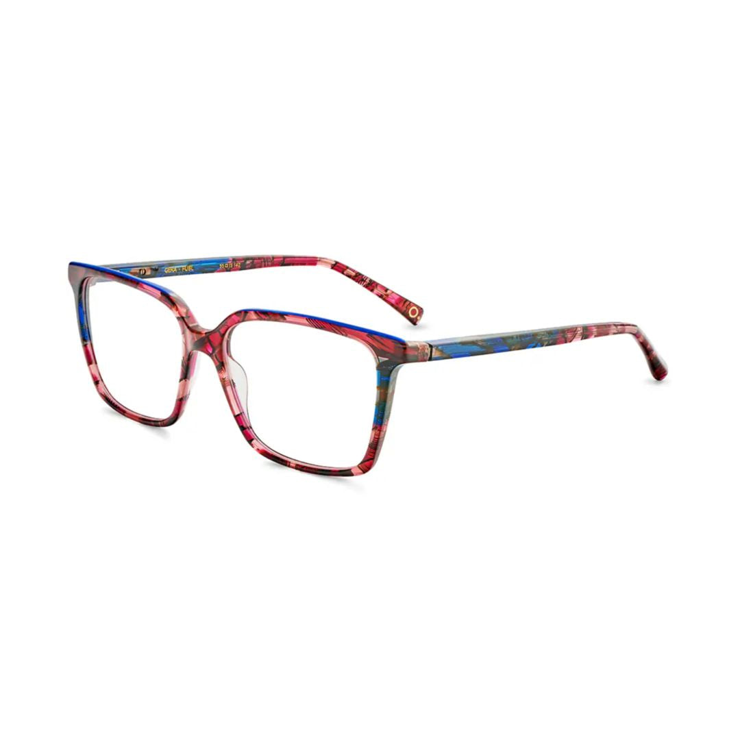 Gera Bold Oversized Square Acetate Eyeglasses with Artistic Multicolored Pattern