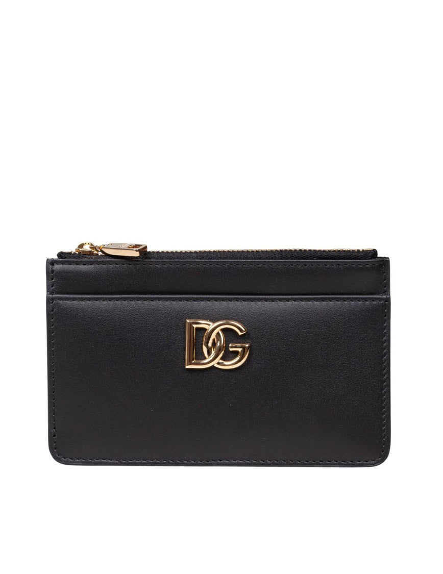 Black Leather Card Holder