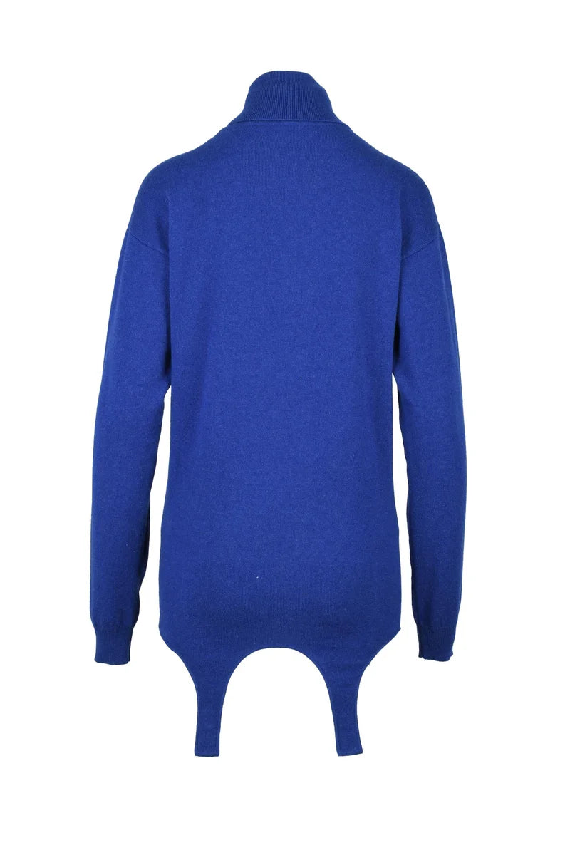 Women's Turtleneck Sweater - Blue