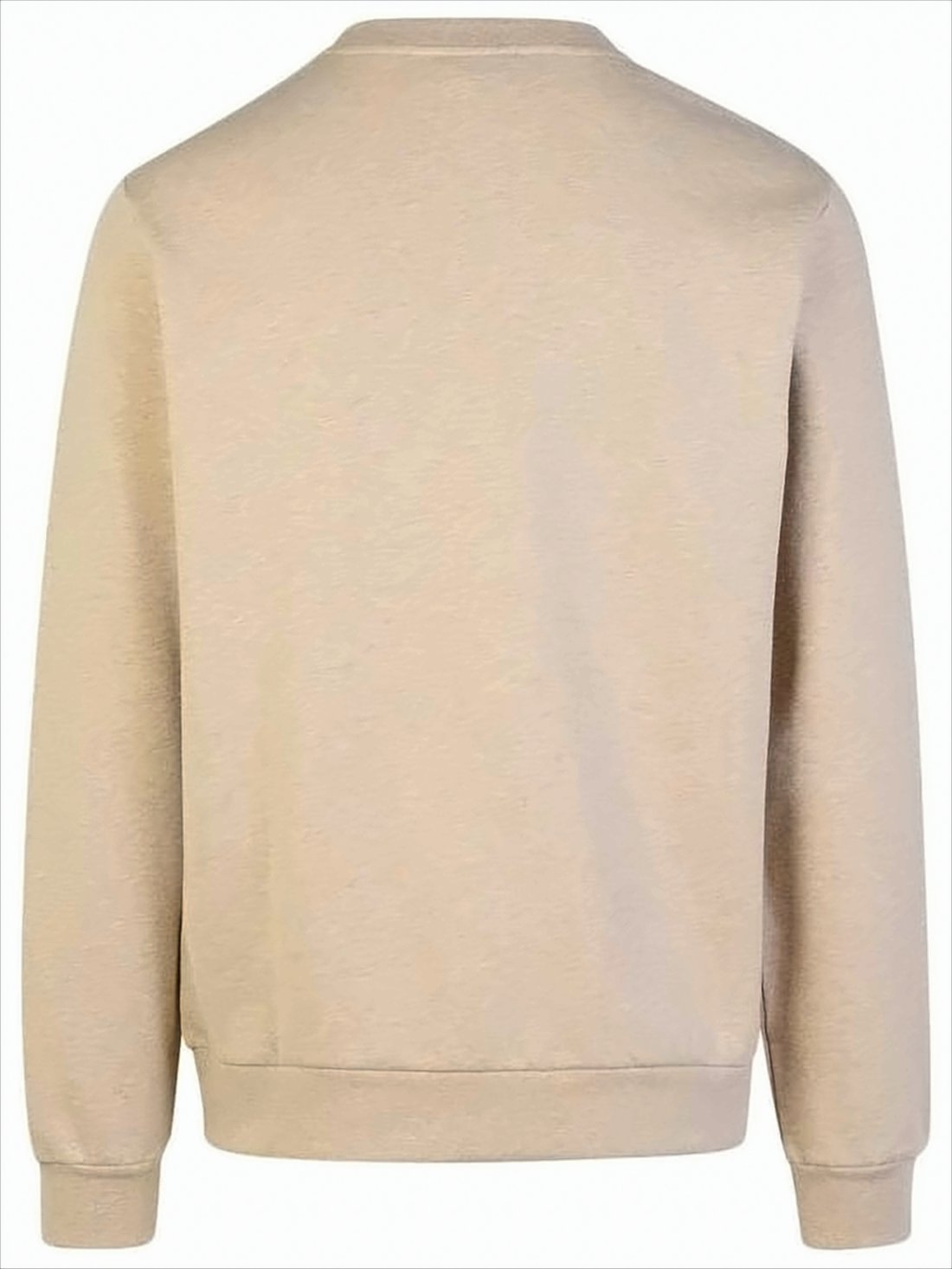 Minimalist Long-Sleeve Crewneck Sweatshirt with Logo Detail