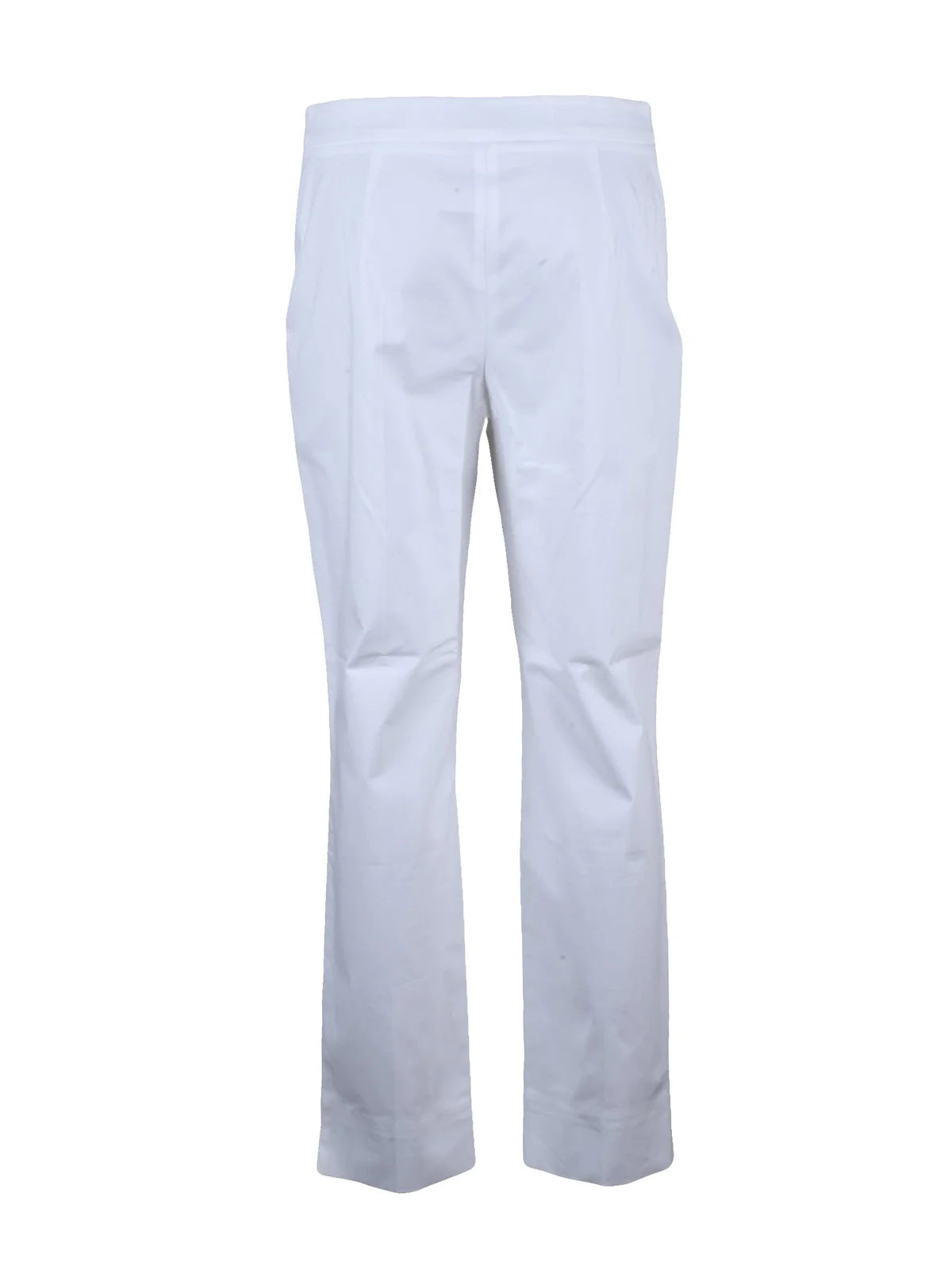 Eleventy Trousers Cotton Lyocell Elastane - White