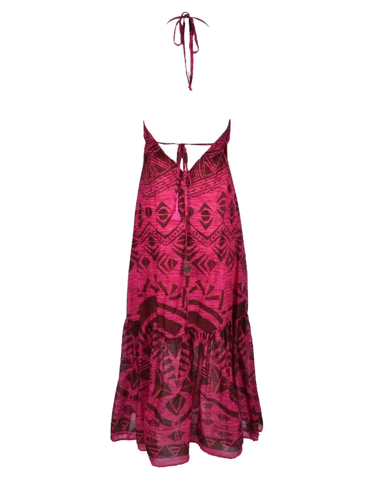 Fuchsia Long Dress Laces