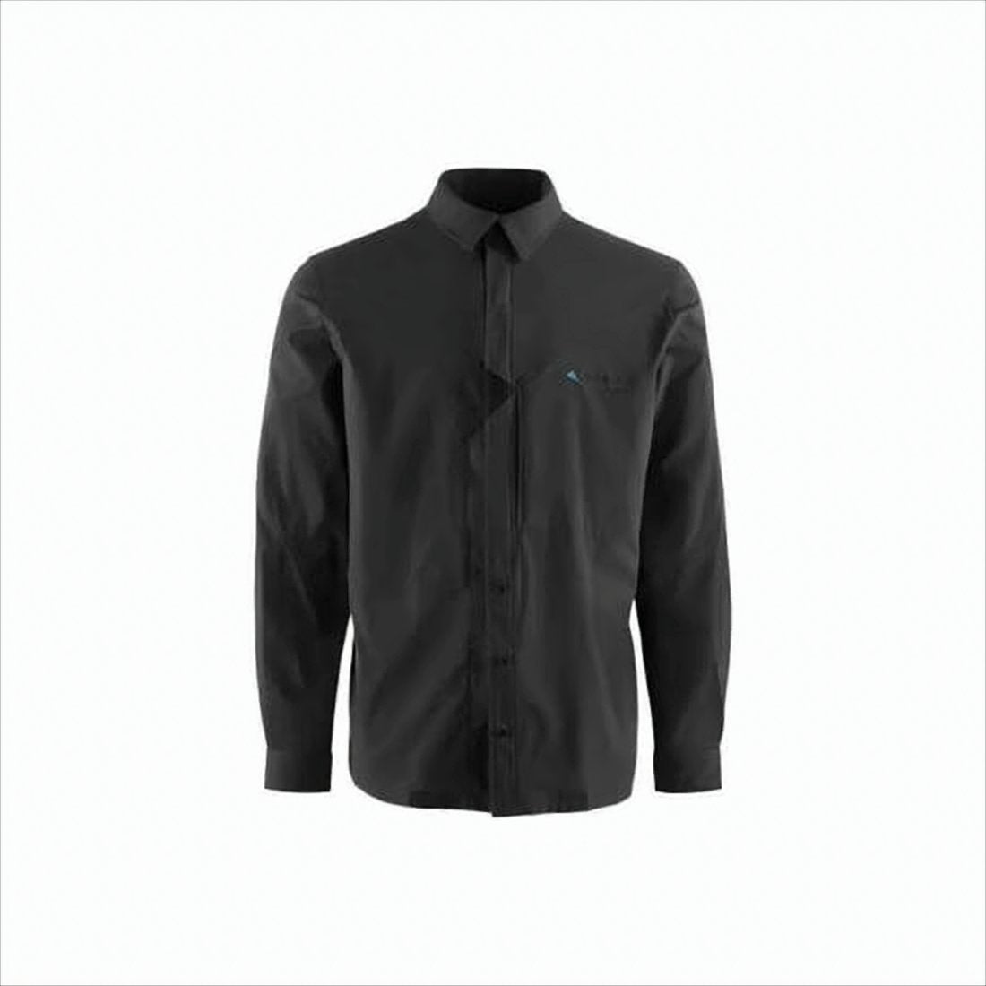 Tailored Long-Sleeve Shirt with Structured Collar
