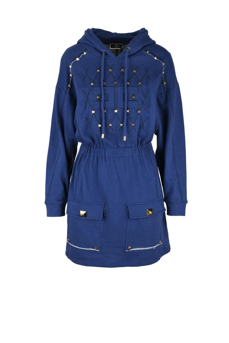 Sweatshirt Dress - Blue