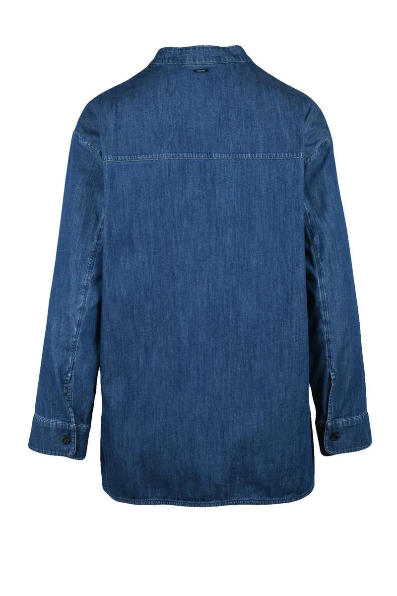 Korean Collar Cotton Shirt
