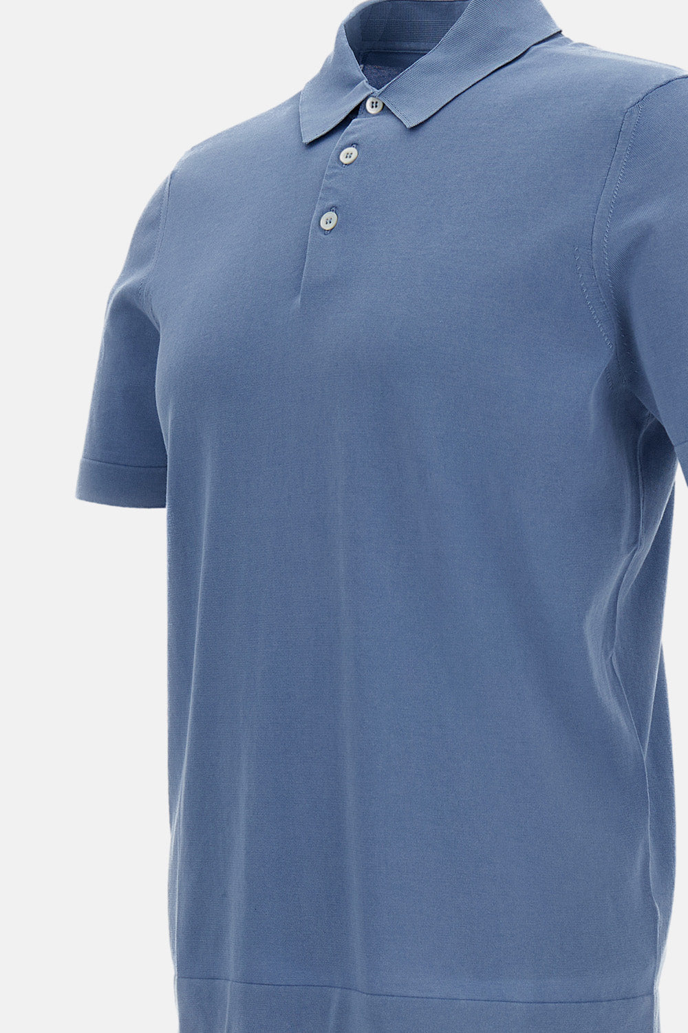 Light Blue Cotton Polo Shirt