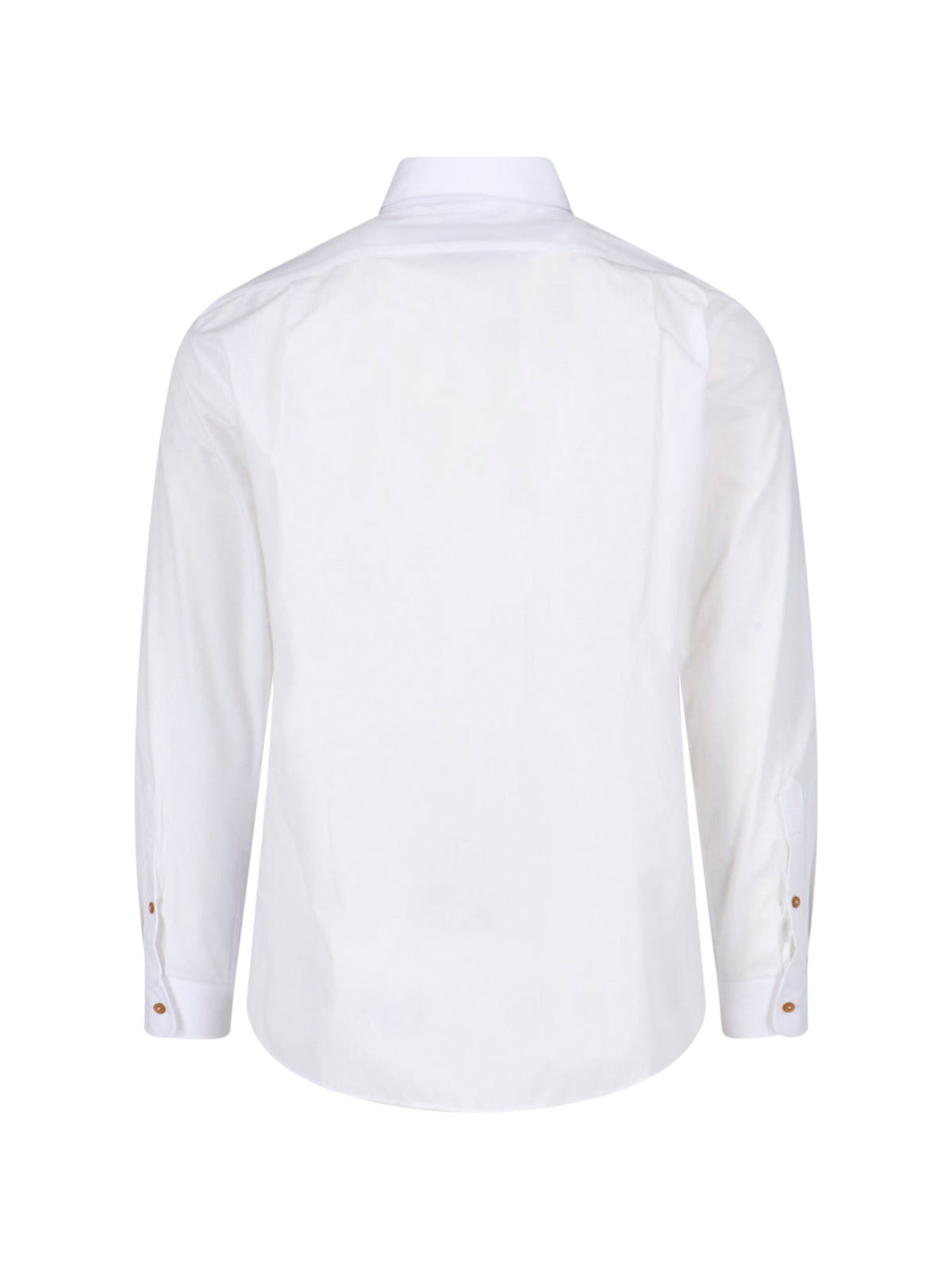White Two Button Krall Cotton Shirt