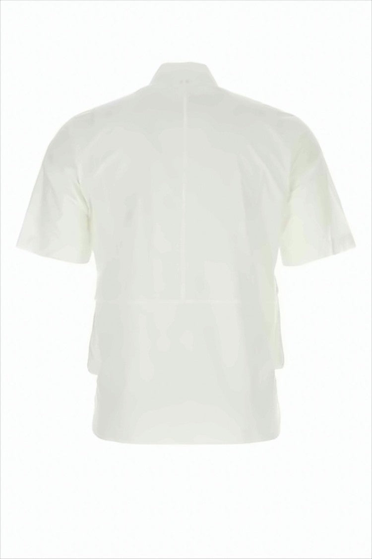 Short-Sleeved Casual Shirt With Flap Pockets And Boxy Fit