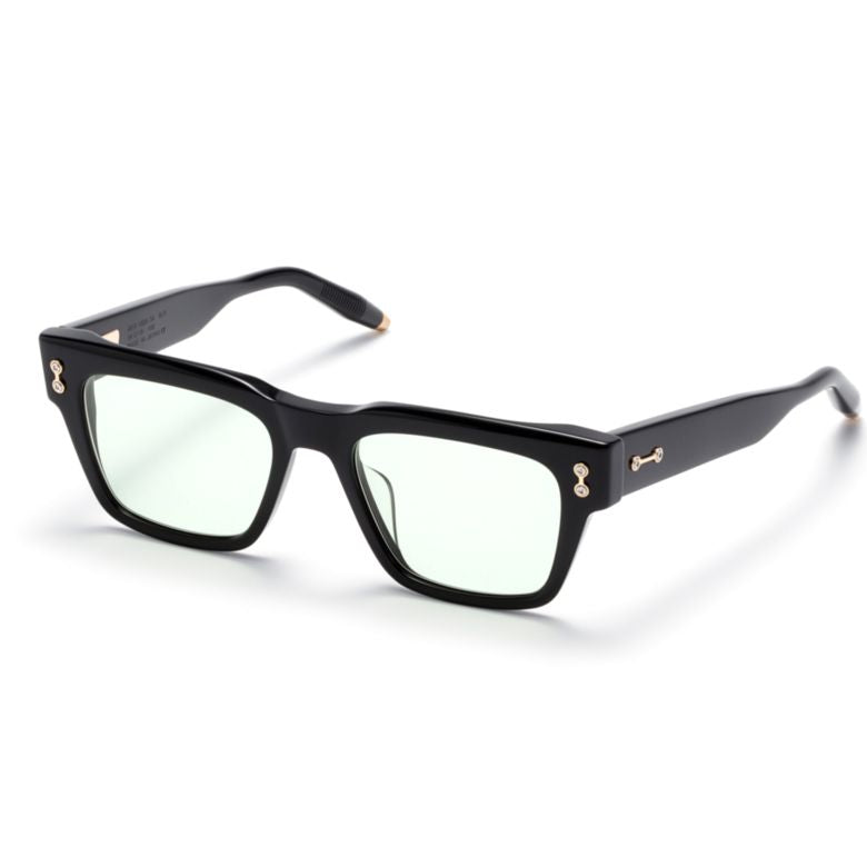 Columba Rectangular Frame Sunglasses with Gold Accents