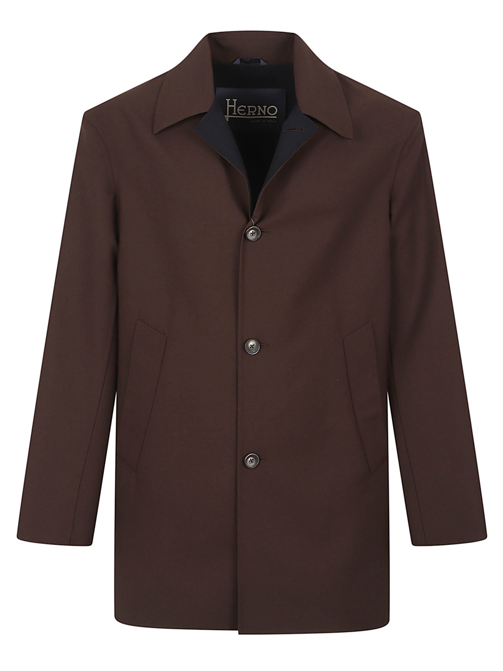 Shirt-Collared Flared Jacket