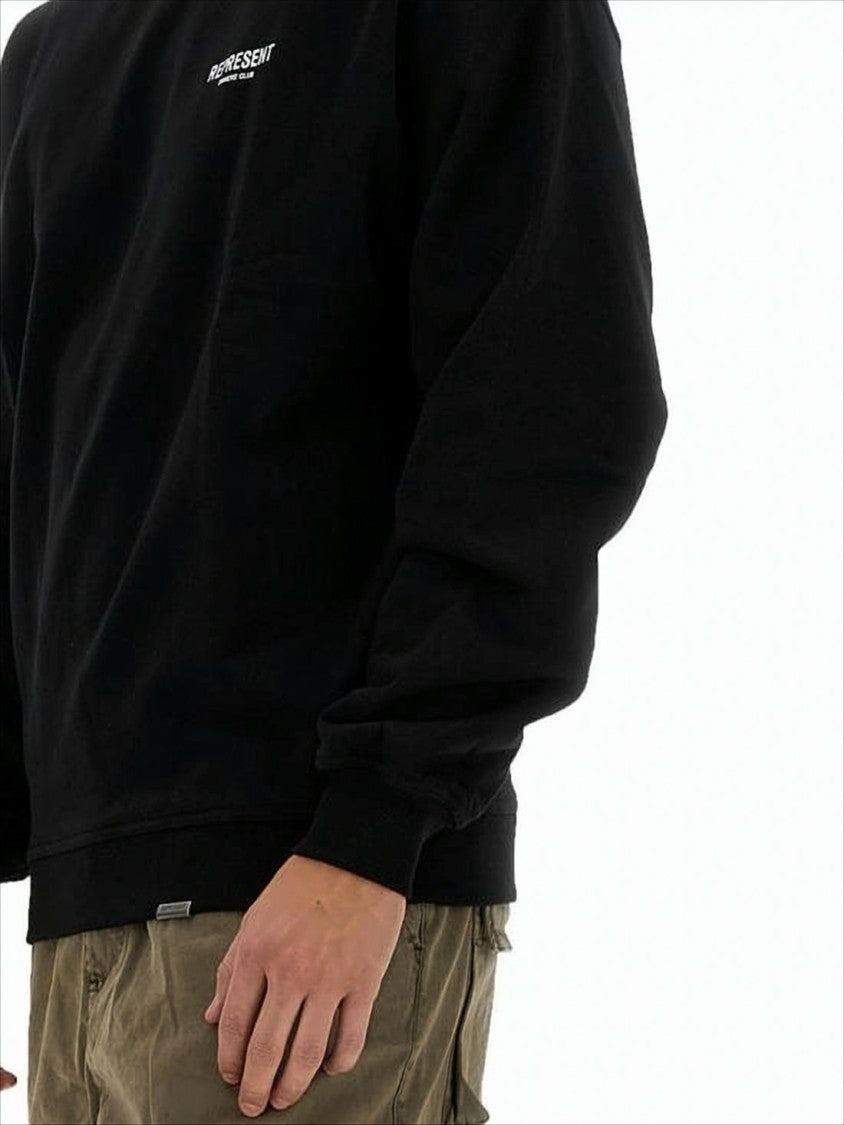 Relaxed-Fit Long-Sleeve Sweatshirt with Ribbed Cuffs