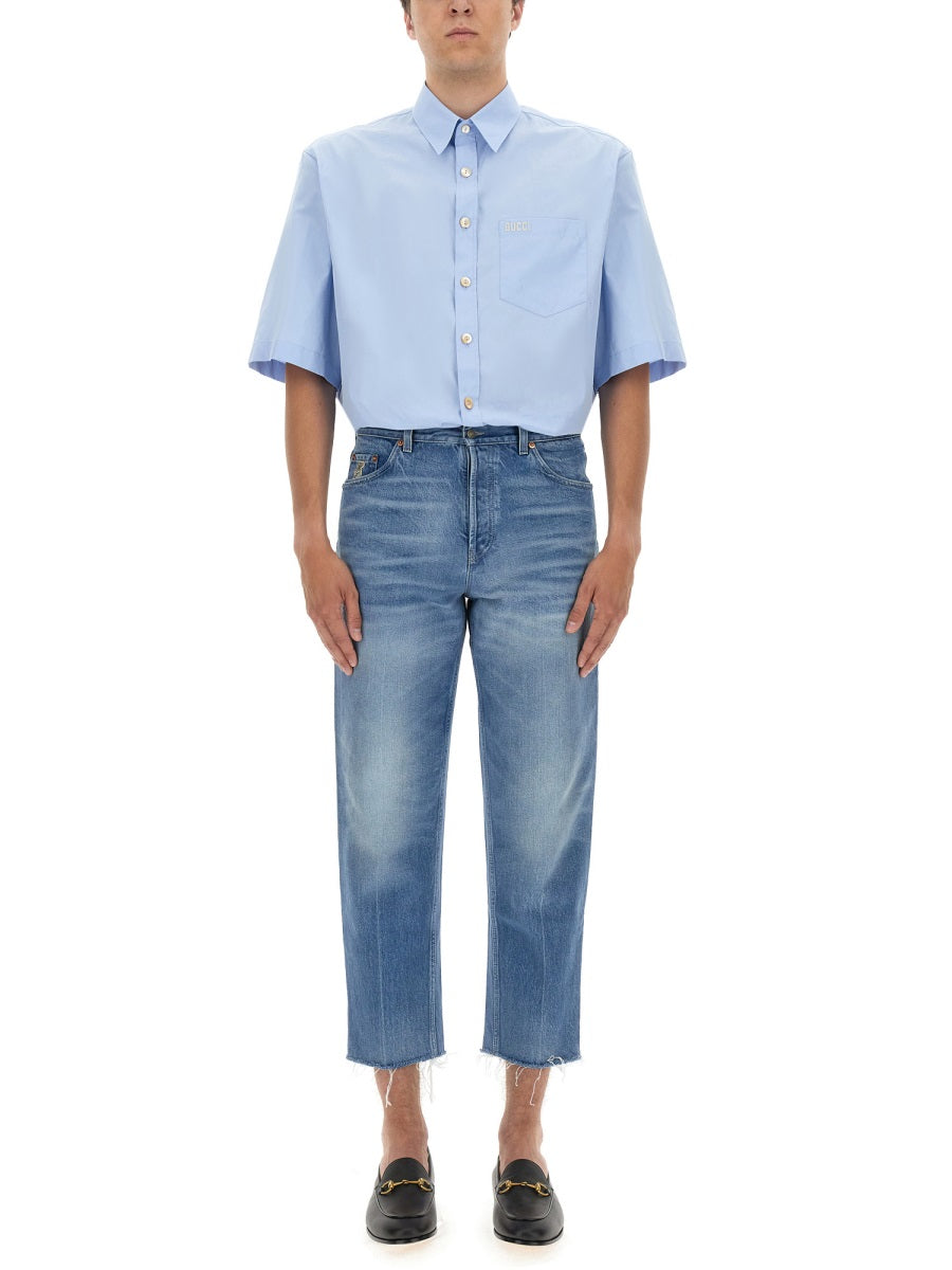 Carrot Fit Jeans with Tapered Silhouette