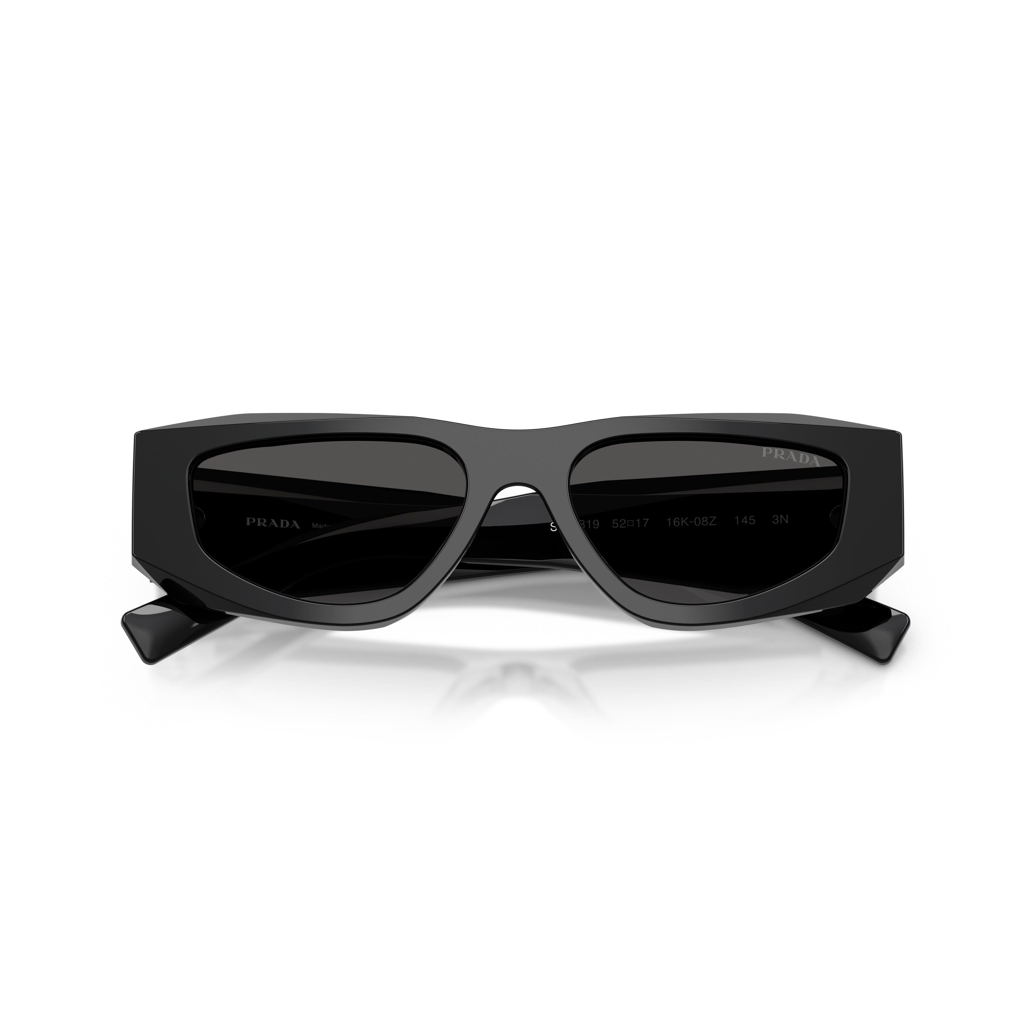 0pr B19s Angular Black Frame Sunglasses
