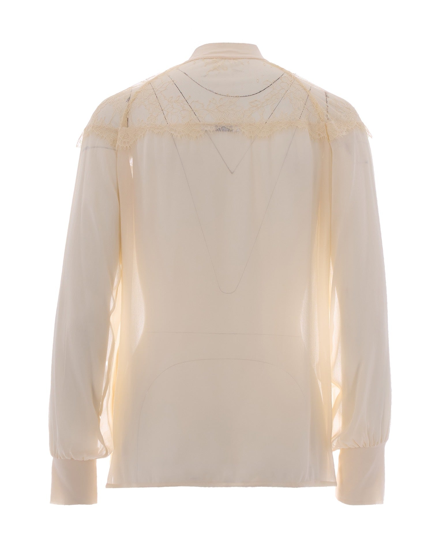 Warm Ivory Lace Blouse