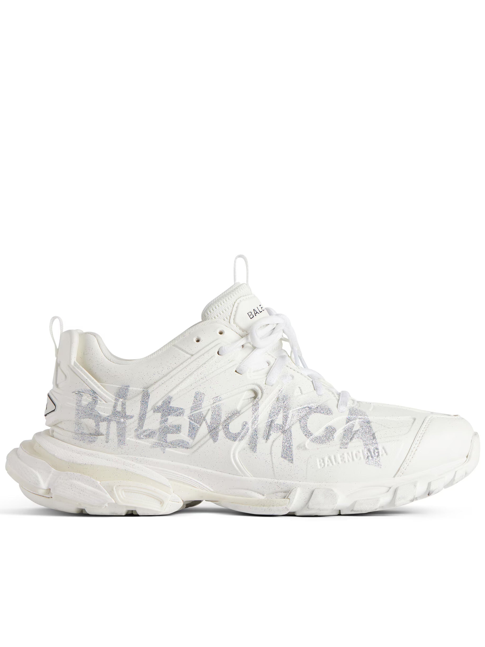 Neutral Track Embossed Chunky Sneakers