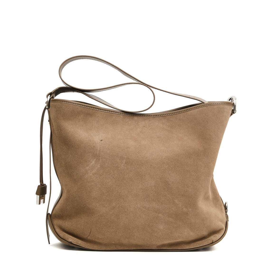 Medium Hobo Bag In Dove Gray Crust