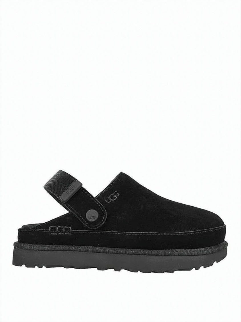 Closed-Toe Suede Sandals with Lightweight EVA Sole