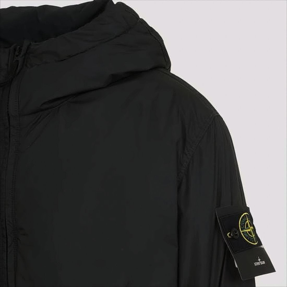 Minimalist Black Jacket with Technical Fabric